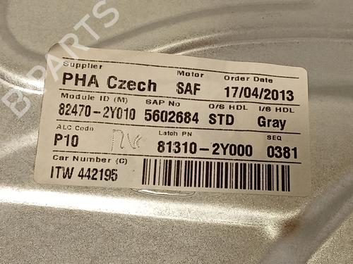 Front left window mechanism HYUNDAI ix35 (LM, EL, ELH) 1.7 CRDi | BP30836582C22