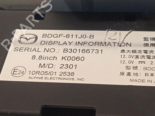 Display monitor MAZDA 3 Hatchback (BP) 2.0 SKYACTIV-G M Hybrid | BP28297057C48 