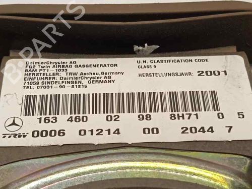 Driver airbag MERCEDES-BENZ M-CLASS (W163) ML 270 CDI (163.113) | BP6216959C9 