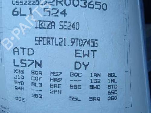 Front bumper reinforcement SEAT IBIZA III (6L1)  | BP12258324C109 