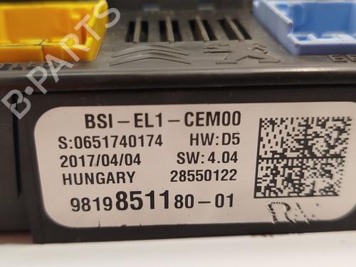 Fuse box CITROËN C3 III (SX) 1.6 BlueHDi 75 | BP32165488E1
