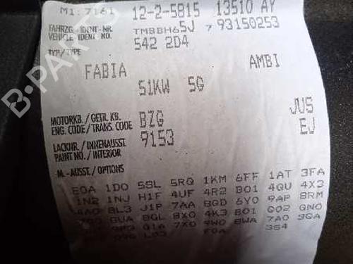 Alternator SKODA FABIA II (542) 1.2 | BP11756843M7 