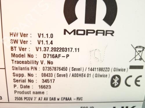 Radio OPEL MOVANO C Van (U9) 2.2 D | BP26209109E6