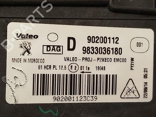 Right headlight PEUGEOT 208 II (UB_, UP_, UW_, UJ_)  | BP29309317C29 