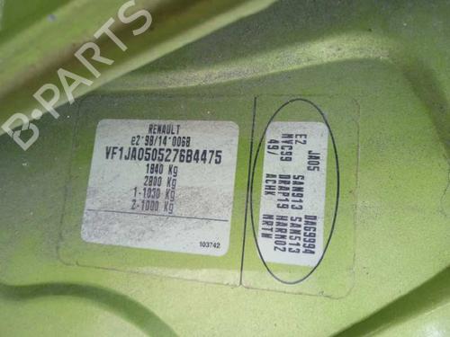 Front bumper RENAULT SCÉNIC I MPV (JA0/1_, FA0_) 1.9 dCi (JA05, JA1F) | BP13375622C7 