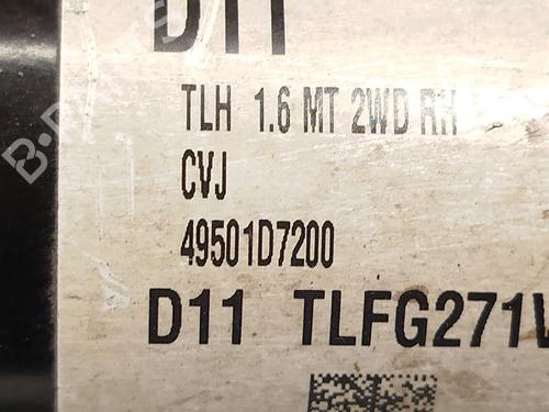Right front driveshaft HYUNDAI TUCSON (TL, TLE) 1.6 GDi | BP21787642M39 
