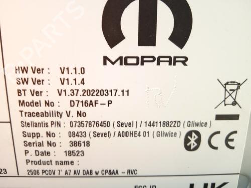 Radio OPEL MOVANO C Van (U9) 2.2 D | BP26209124E6 