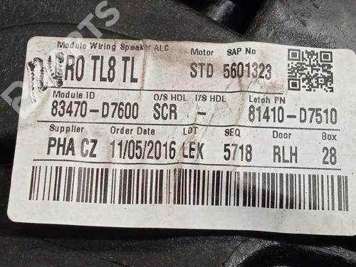 Rear left window mechanism HYUNDAI TUCSON (TL, TLE) 2.0 CRDi | BP12093843C24 