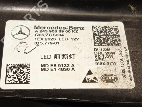 Left headlight MERCEDES-BENZ EQA (H243) EQA 250+ (243.702) | BP29889786C28