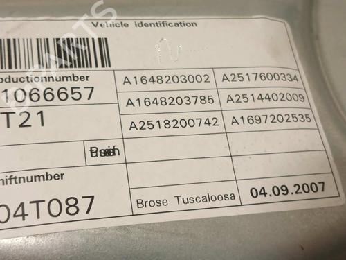 Front left window mechanism MERCEDES-BENZ R-CLASS (W251, V251) R 280 CDI 4-matic (251.020) | BP16528680C22