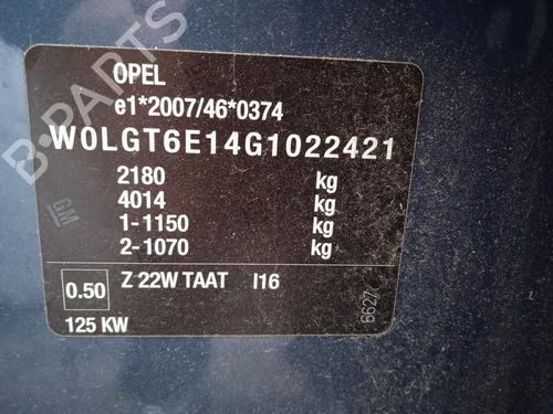 Left sun visor OPEL INSIGNIA A (G09) 2.0 CDTI (68) | BP30109379I1 