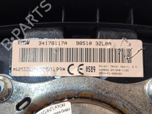 Førerens kollisjonspute NISSAN PULSAR Hatchback (C13) 1.5 dCi | BP29751029C9 