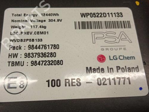 Battery PEUGEOT 308 III (FB_, FH_, FP_, F3_, FM_) Hybrid 180 (F3DGXT, F3DGMH) | BP17385982E11 