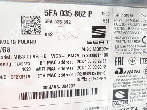 Electronic module CUPRA FORMENTOR (KM7, KMP) | BP18145293M83