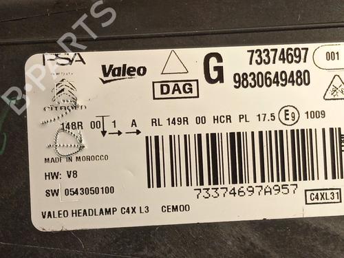 Left headlight CITROËN C4 III (BA_, BB_, BC_)  | BP21018226C28 