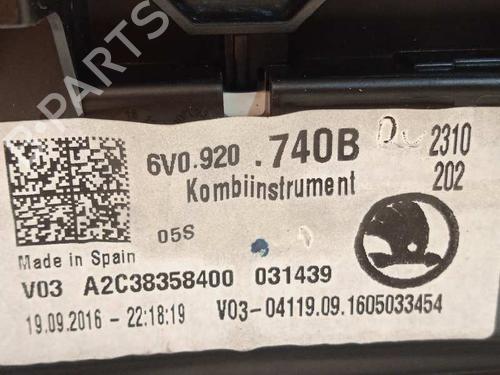 Instrument cluster SKODA FABIA III (NJ3) 1.2 TSI | BP12593035C47 