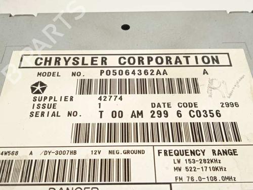 Radio DODGE CALIBER 2.0 CRD | BP7839308E6 