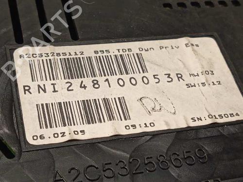 Instrument cluster RENAULT MEGANE III Hatchback (BZ0/1_, B3_) 1.6 16V (BZ1B, BZ1H) | BP13571206C47 