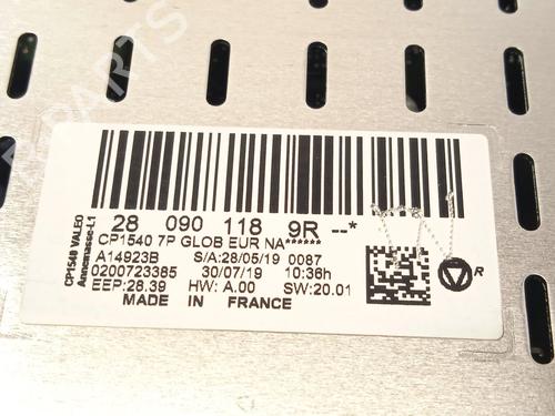 Display monitor RENAULT MEGANE IV Hatchback (B9A/M/N_) 1.5 Blue dCi 115 (B9A6) | BP28693214C48