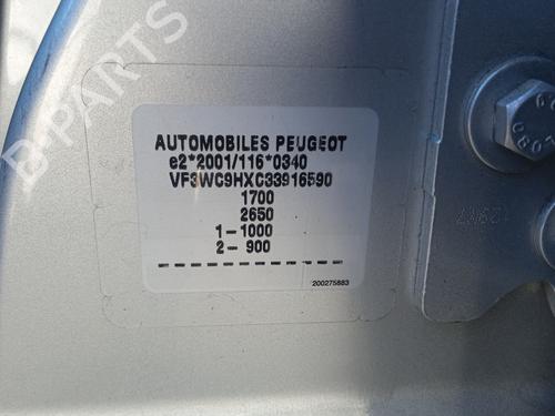Left taillight PEUGEOT 207 (WA_, WC_) 1.6 HDi | BP28582294C34 
