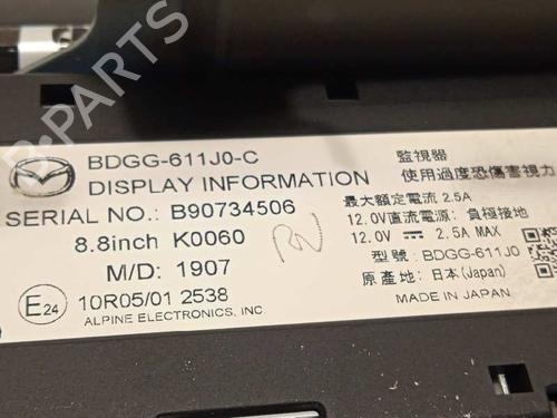 Display monitor MAZDA 3 Saloon (BP_) 2.0 SKYACTIV-X M Hybrid (BP2S) | BP26207811C48 