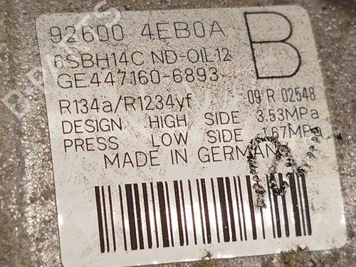 AC compressor RENAULT SCÉNIC III (JZ0/1_) 1.2 TCe | BP30591523M34