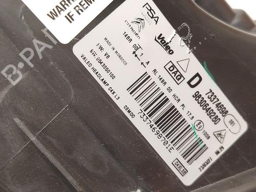 Right headlight CITROËN C4 III (BA_, BB_, BC_)  | BP29501599C29 