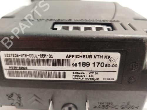 Display monitor CITROËN BERLINGO Box Body/MPV (K9) PureTech 130 | BP26209294C48 