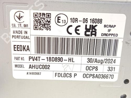 Radio FORD TOURNEO CUSTOM V362 Bus (F3) 1.0 EcoBoost PHEV | BP30078833E6