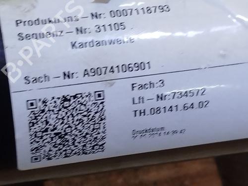 Driveshaft MERCEDES-BENZ SPRINTER 4-t Van (B907, B910) 419 CDI RWD (907.643, 907.645, 907.647) | BP26209807M37 - Image 10