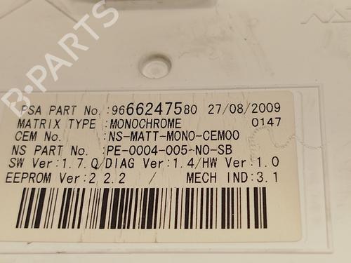 Instrument cluster PEUGEOT 5008 (0U_, 0E_) 1.6 16V | BP24958630C47 