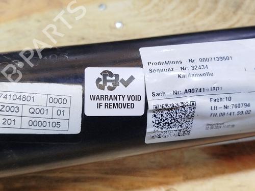 Driveshaft MERCEDES-BENZ SPRINTER 4-t Van (B907, B910) 419 CDI RWD (907.643, 907.645, 907.647) | BP26209811M37 