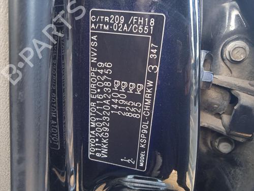 Left front driveshaft TOYOTA YARIS (_P9_) 1.0 VVT-i (KSP90_, KSP90R) | BP30001275M38 