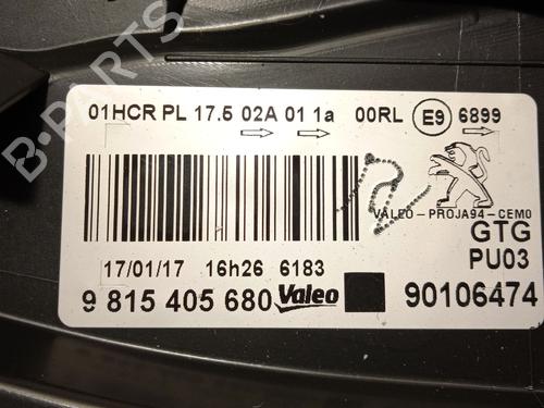 Left headlight PEUGEOT 2008 I (CU_) 1.2 THP 110 / PureTech 110 | BP23256762C28  - Image 7