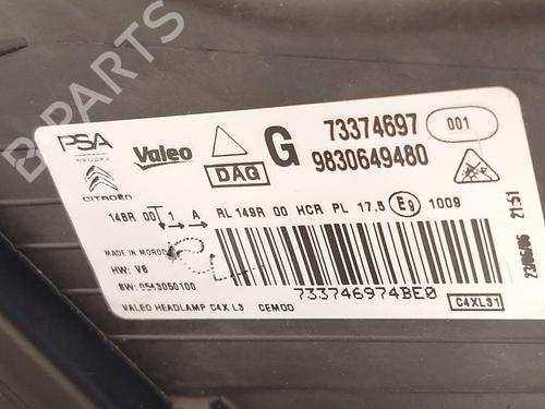 Left headlight CITROËN C4 III (BA_, BB_, BC_)  | BP29445430C28 