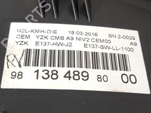 Instrument cluster PEUGEOT 208 I (CA_, CC_) 1.6 BlueHDi 100 | BP7578651C47