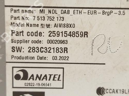 Electronic module RENAULT ARKANA I (LCM_, LDN_) 1.3 TCe 140 (LDN0) | BP25490700M83  - Image 5