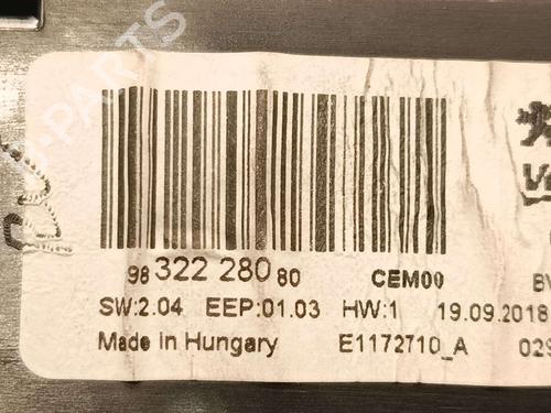 Electronic module CITROËN BERLINGO (ER_, EC_) 1.5 BlueHDi 100 | BP38413959M83 - Image 4