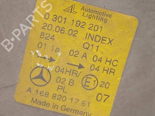 Left headlight MERCEDES-BENZ A-CLASS (W168) A 170 CDI (168.009, 168.109) | BP11042493C28 