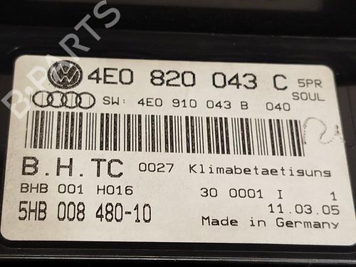 Climate control AUDI A8 D3 (4E2, 4E8) 3.0 TDI quattro | BP22798154I5 