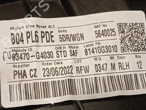 Rear left window mechanism HYUNDAI i30 (PDE, PD, PDEN) 1.0 T-GDI | BP16019068C24