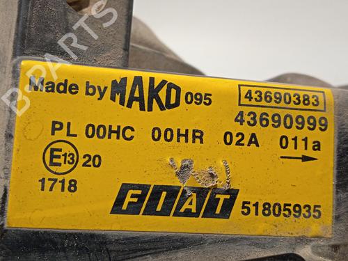 Left headlight FIAT DOBLO Box Body/MPV (223_) 1.9 JTD | BP29908229C28 