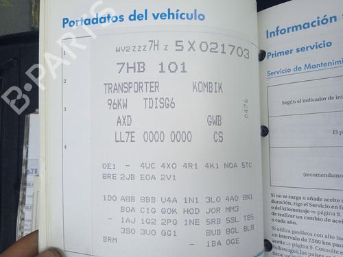 Cable VW TRANSPORTER T5 Van (7HA, 7HH, 7EA, 7EH) 2.5 TDI | BP31060852E12  - Image 26
