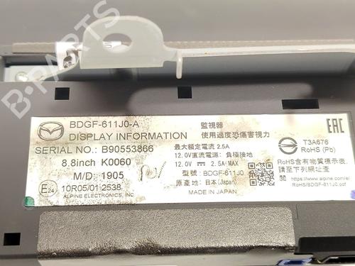 Display monitor MAZDA 3 Hatchback (BP) 2.0 SKYACTIV-G M Hybrid | BP27171296C48 