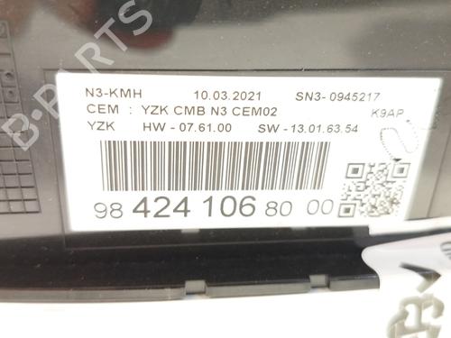 Instrument cluster PEUGEOT RIFTER 1.5 BlueHDi 130 | BP25487714C47 