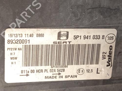 Left headlight SEAT ALTEA XL (5P5, 5P8) 1.6 TDI | BP29627383C28 