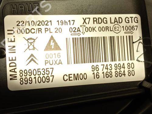 Left headlight CITROËN C5 III (RD_) 1.6 THP 150 (RD5FN8, RD5FNA) | BP26208388C28 