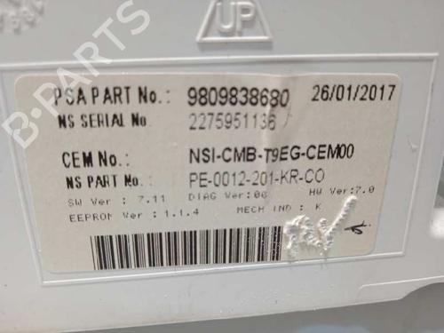 Instrument cluster PEUGEOT 308 II (LB_, LP_, LW_, LH_, L3_) 1.2 THP 110 | BP10097511C47 