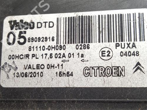 Right headlight CITROËN C1 (PM_, PN_) 1.0 | BP25626787C29 