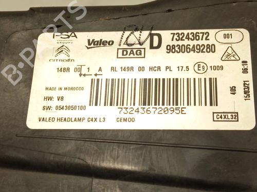 Right headlight CITROËN C4 III (BA_, BB_, BC_) 1.2 PureTech 130 (BAHNSA, BAHNSB) | BP26026164C29 - Image 9